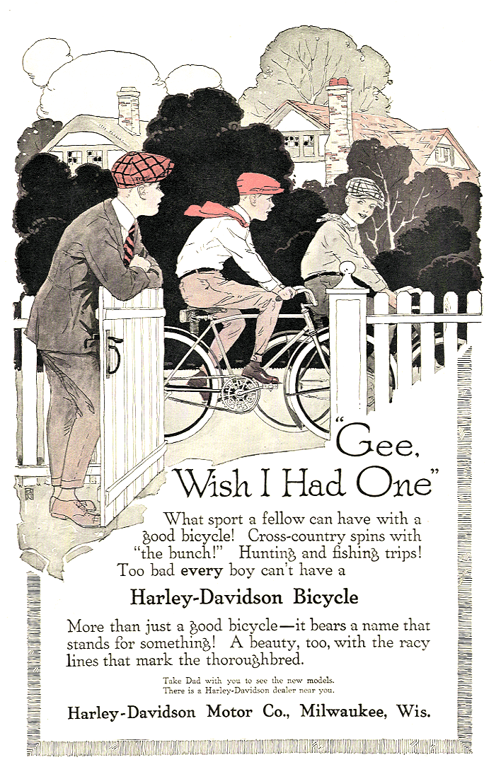 Harley-Davidson bicycle ad