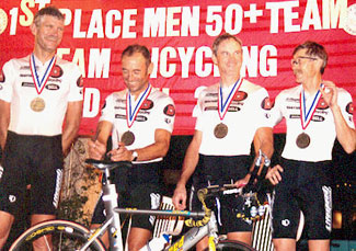 Race Across America World Record Holders Ed Pavelka, Skip Hamilton, Fred Matheny and Pete Penseyres