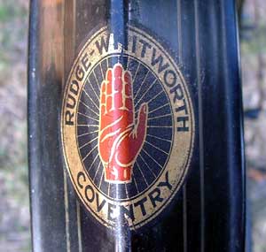 Rudge fender decal
