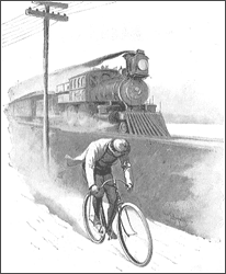 On a Remington you'll beat a locomotive